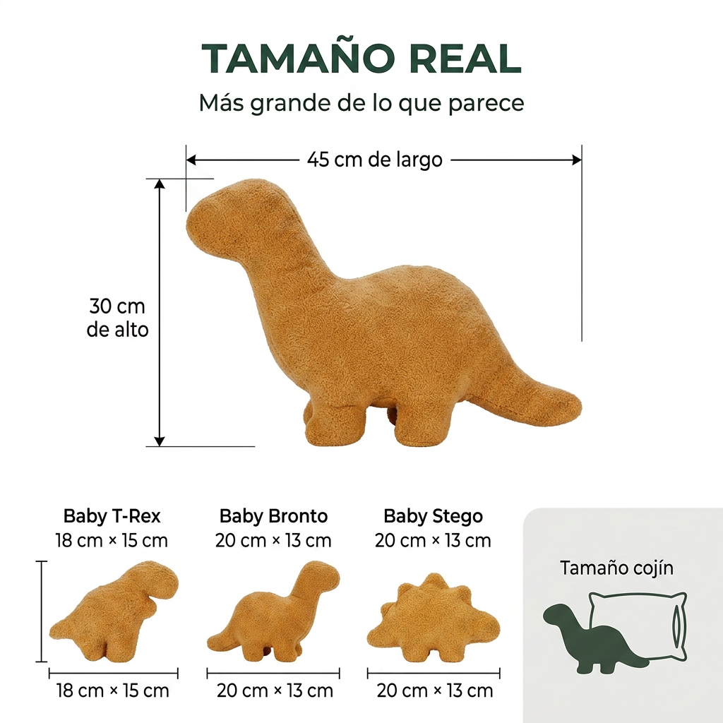 Nuggetsaurios de Peluche (Familia) – Suave y Abrazable