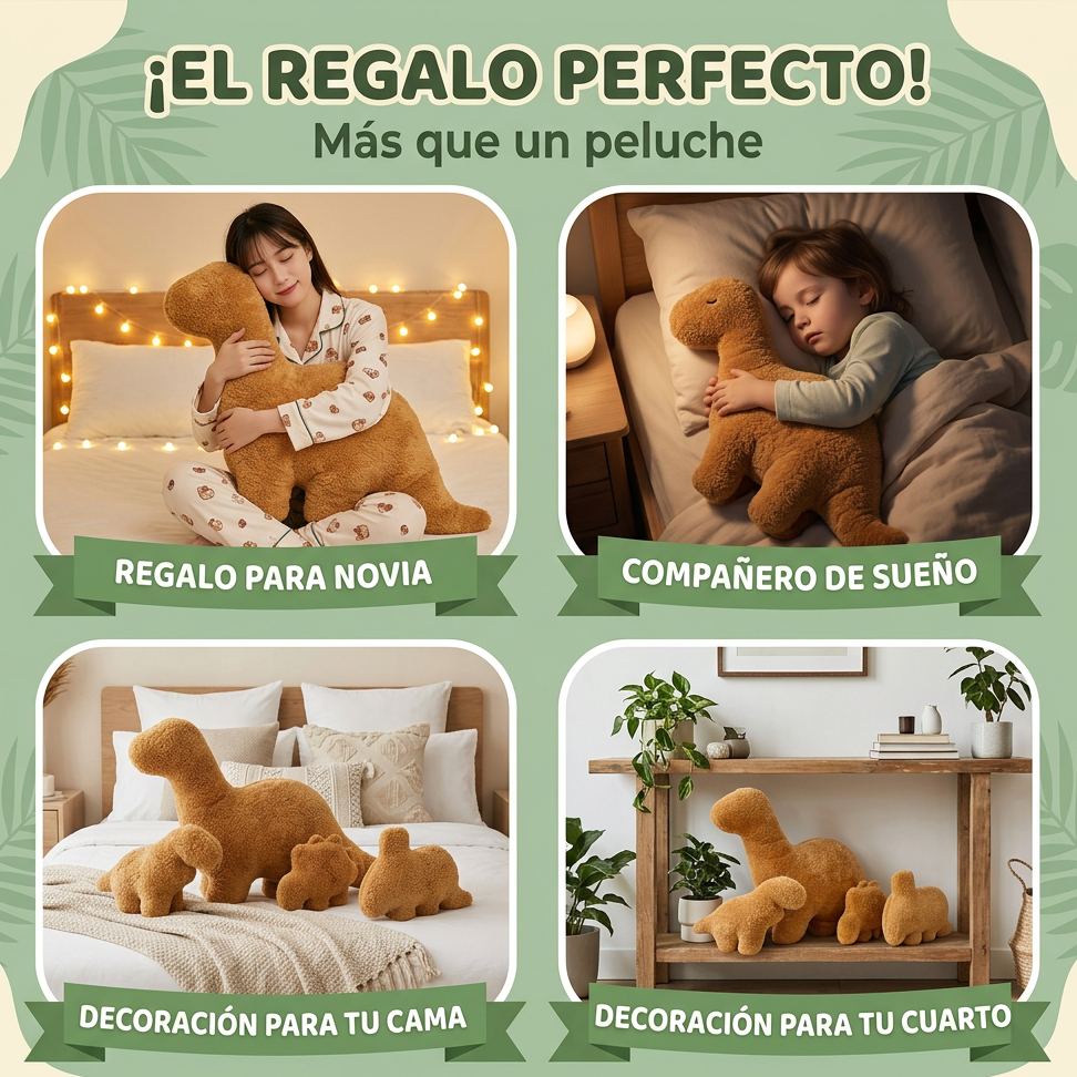 Nuggetsaurios de Peluche (Familia) – Suave y Abrazable